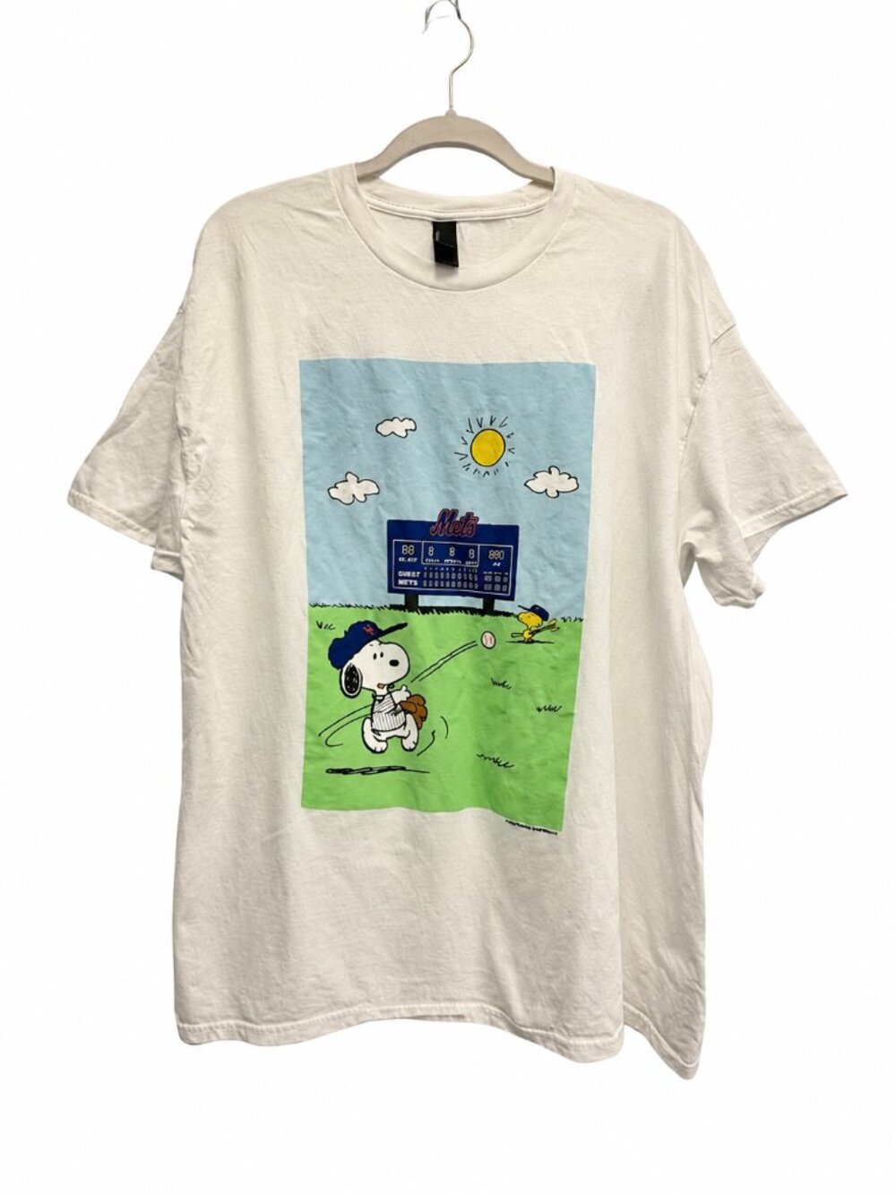 2026 NY Mets Snoopy Peanuts Day T Shirt XL Rare Citi Field SGA Giveaway